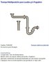 Imagen de SIFON RIGIDO AJUSTABLE SENCILLO PILETA COCINA/BAÑO